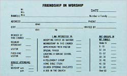 Friendship in Worship Card