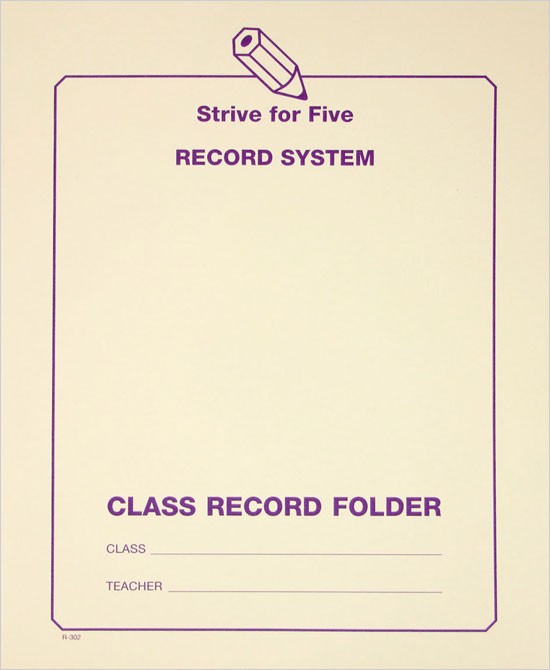 Class Record Folder